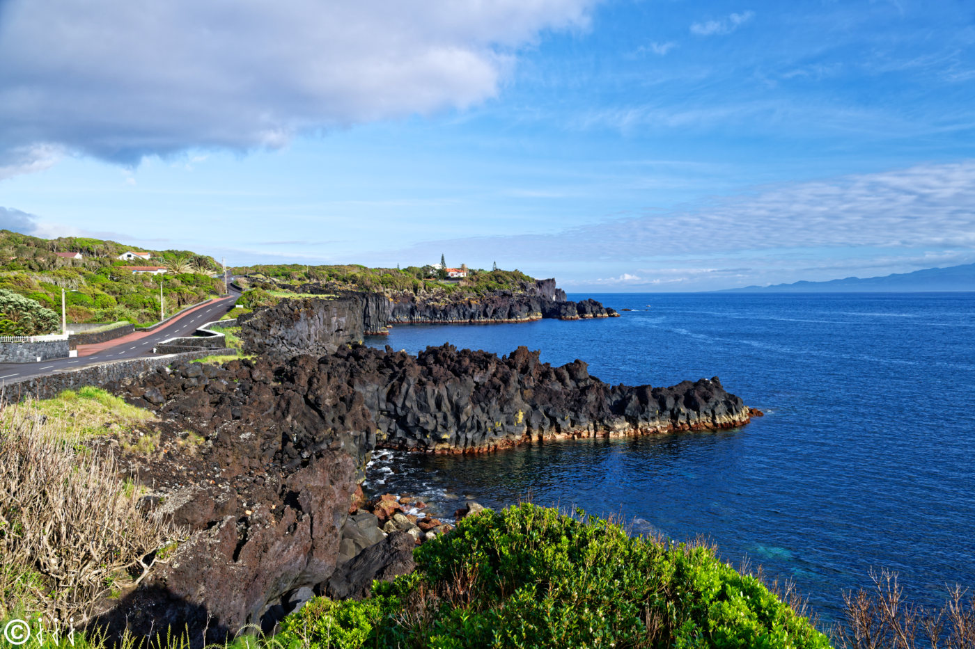 Paysage île de São Jorge aux Açores.