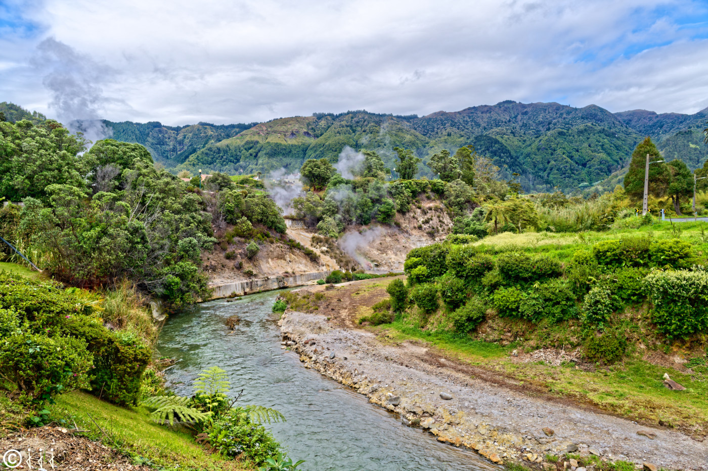Paysage île de São Miguel aux Açores.