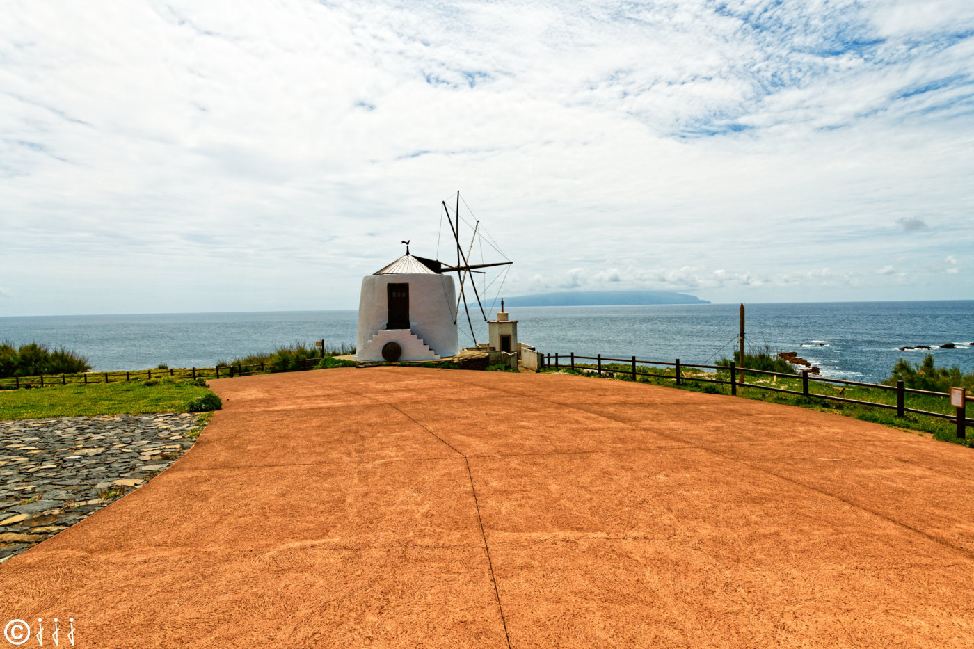 Paysage île de Corvo aux Açores.