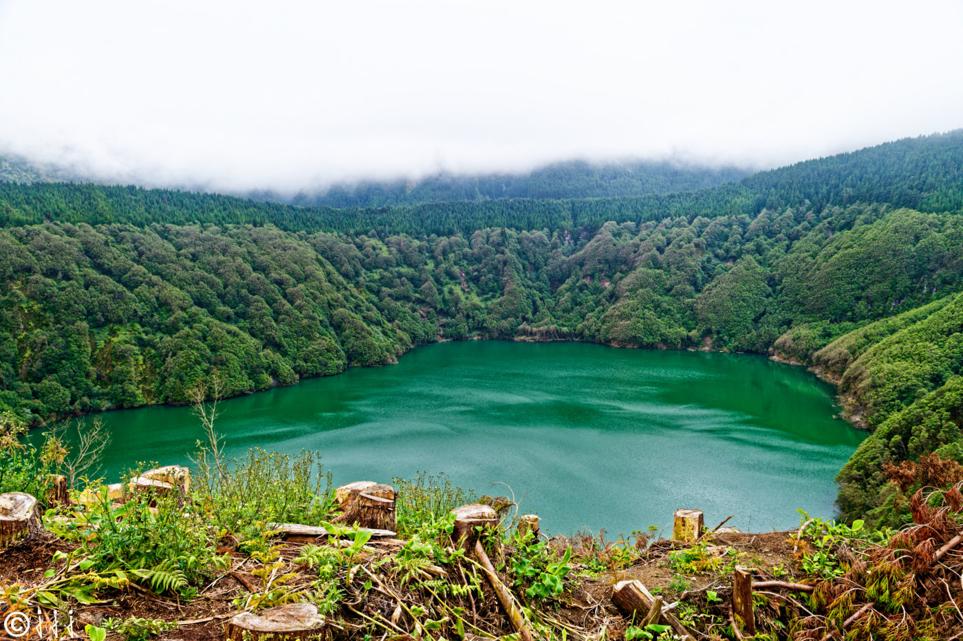 Paysage île de São Miguel aux Açores.