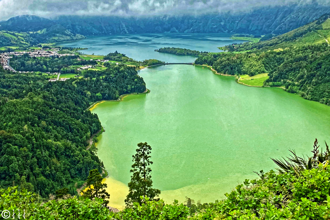 Paysage île de São Miguel aux Açores.