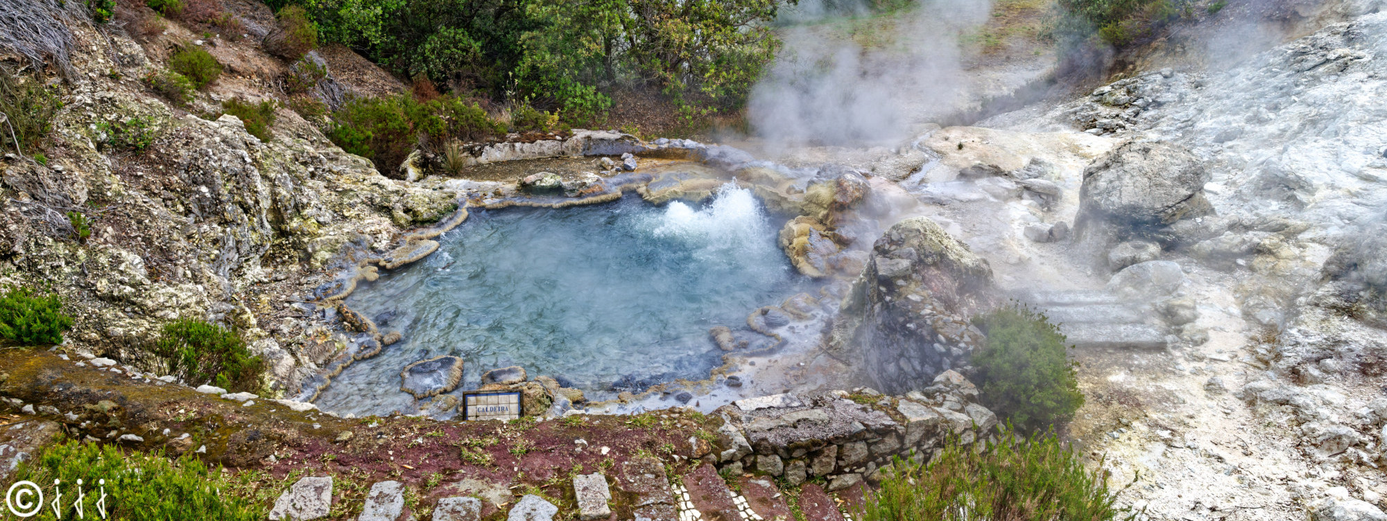 Paysage île de São Miguel aux Açores.
