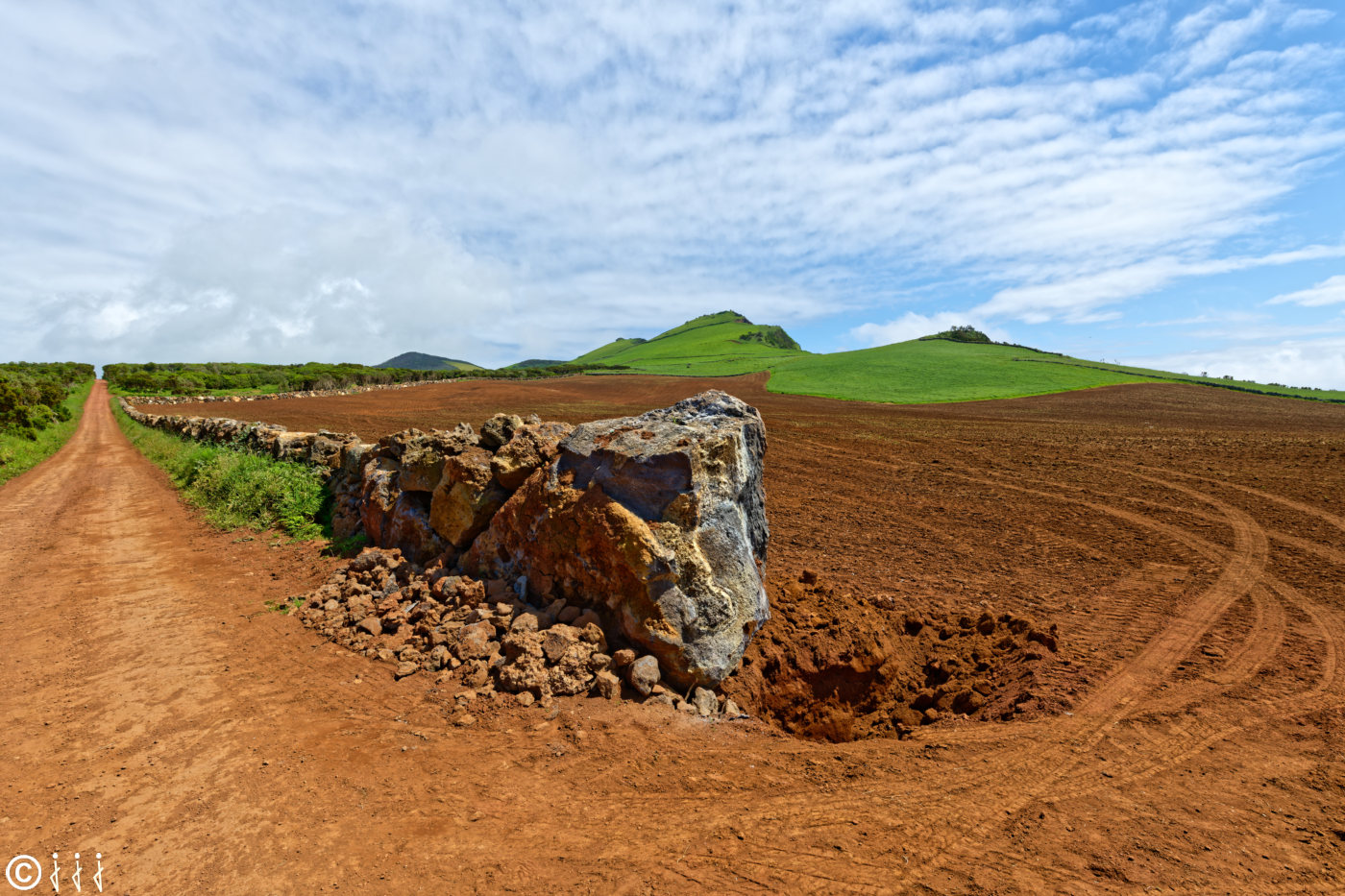 Paysage île de São Jorge aux Açores.