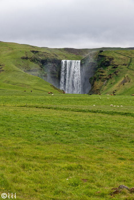 La cascade de Skogafoss.