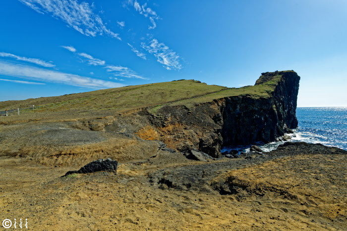 Falaises autour de Grindavik.