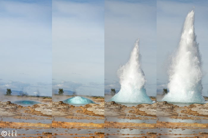 Geyser à Geysir.