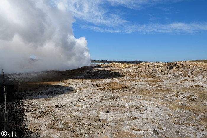 Gunnuhver, zone géothermique d'islande.