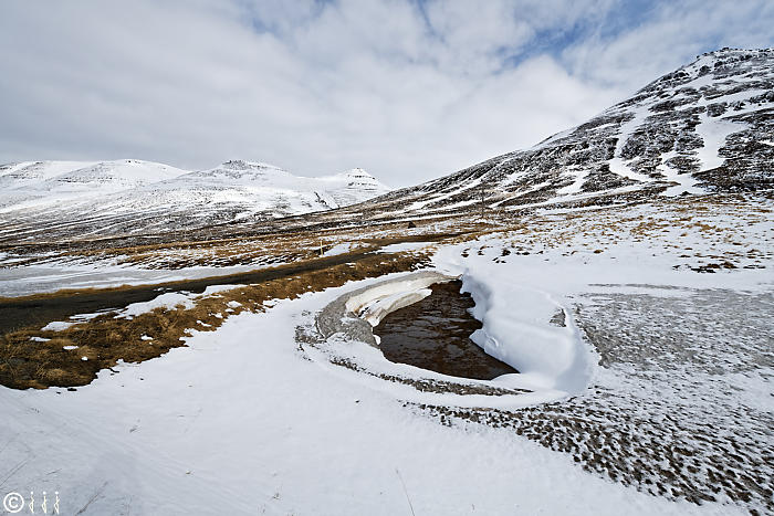 Islande sous la neige.