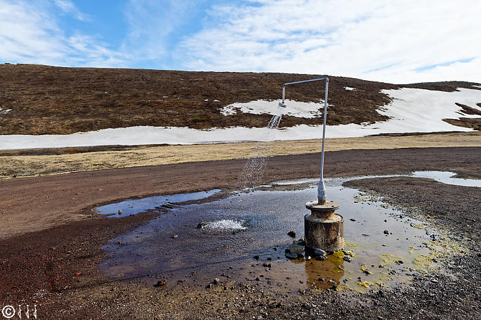 La douche perpétuelle en Islande.