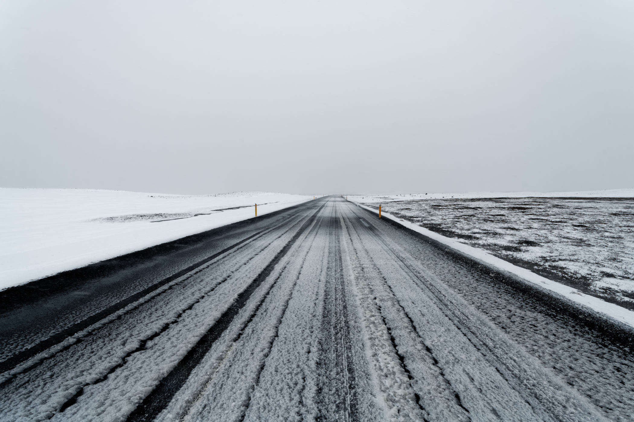 Paysage hivernal islandais.