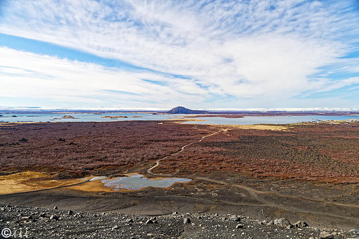 Vue du cratère d'Hverfjall.