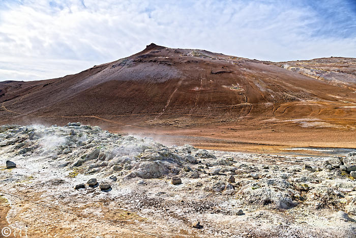 Zone géothermique d'Hverir.