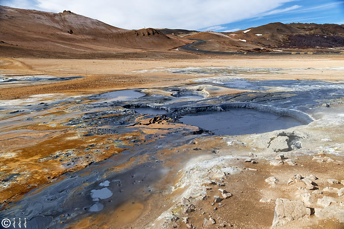 Zone géothermique d'Hverir.