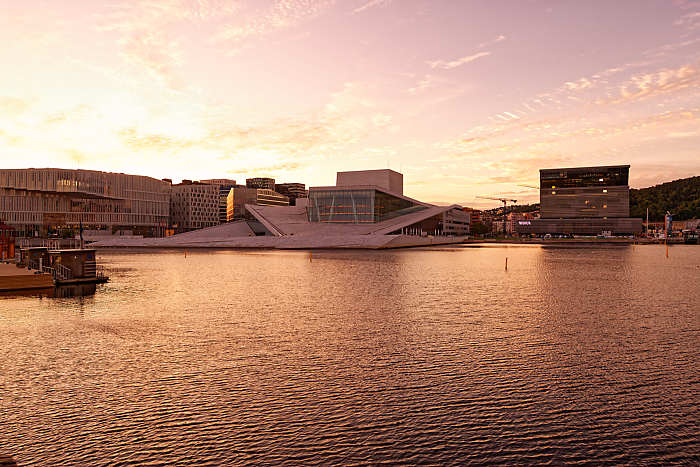 L'opéra d'Oslo et le musée Munch.