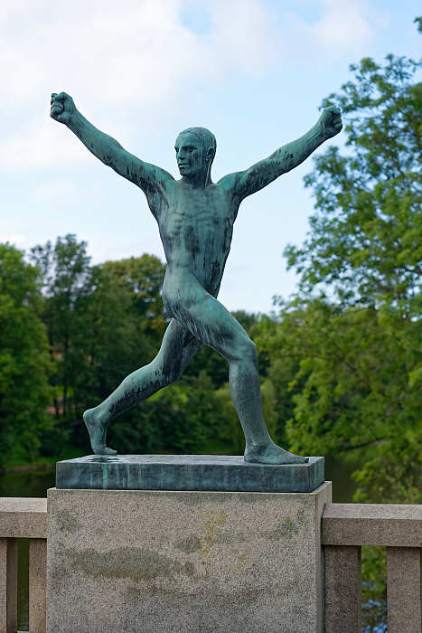 Sculpture en bronze de Gustav Vigeland.