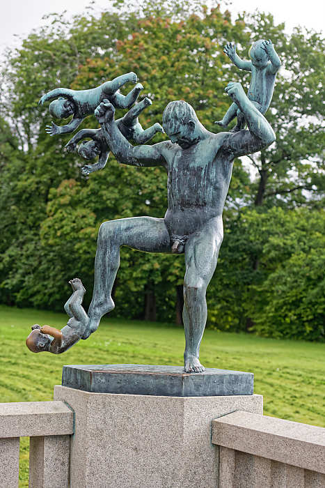 Sculpture en bronze de Gustav Vigeland.