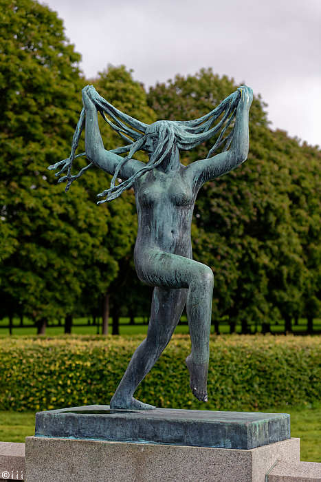 Sculpture en bronze de Gustav Vigeland.