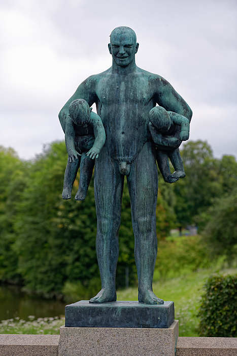 Sculpture en bronze de Gustav Vigeland.