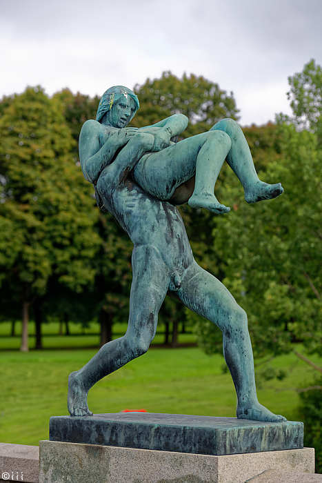 Sculpture en bronze de Gustav Vigeland.