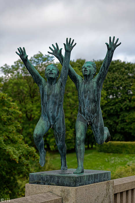 Sculpture en bronze de Gustav Vigeland.