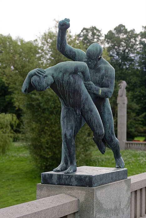 Sculpture en bronze de Gustav Vigeland.