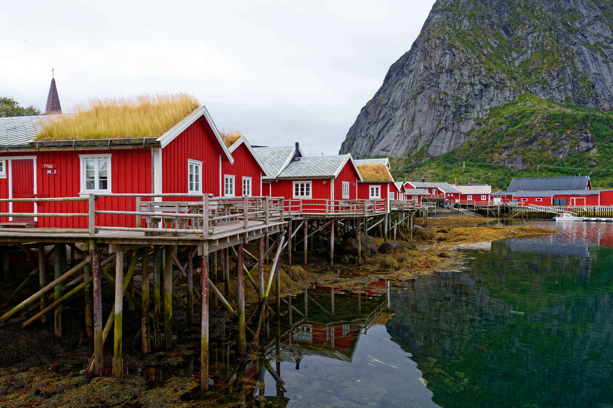Cabanes de pêcheurs aux îles Lofoten.