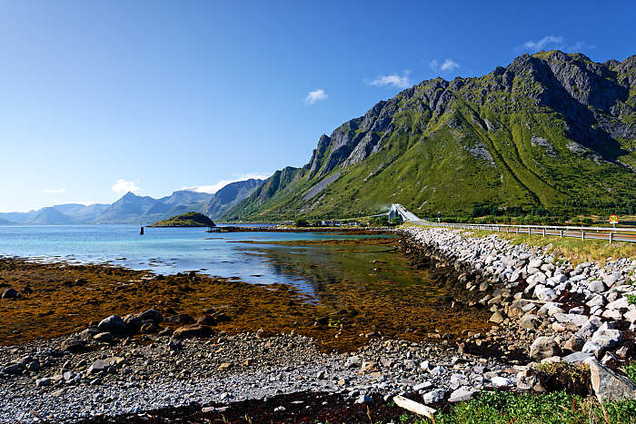 Petite crique aux îles Vesteralen.