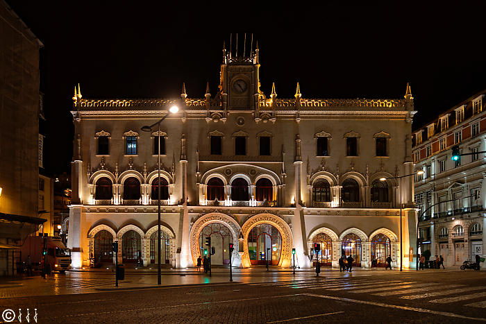 Gare du quartier du Rossio.