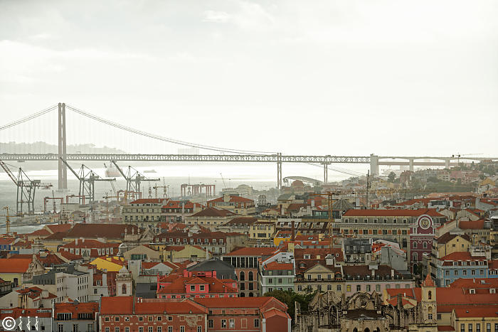 Vue de Lisbonne.