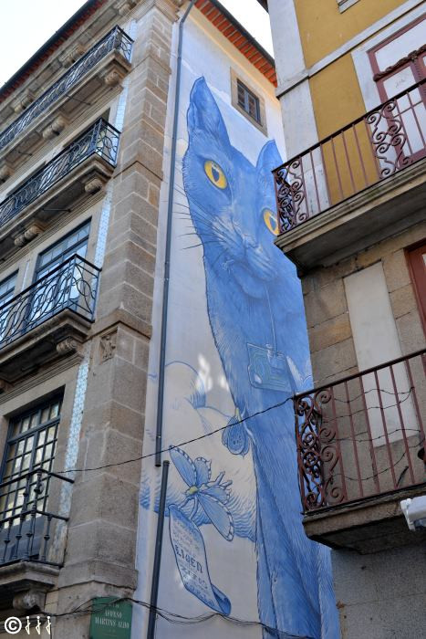 Façade peinte à Porto.