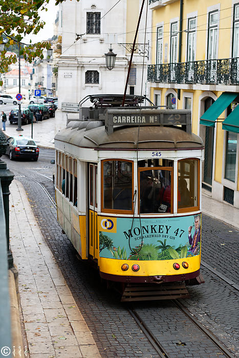 Tram à Lisbonne.