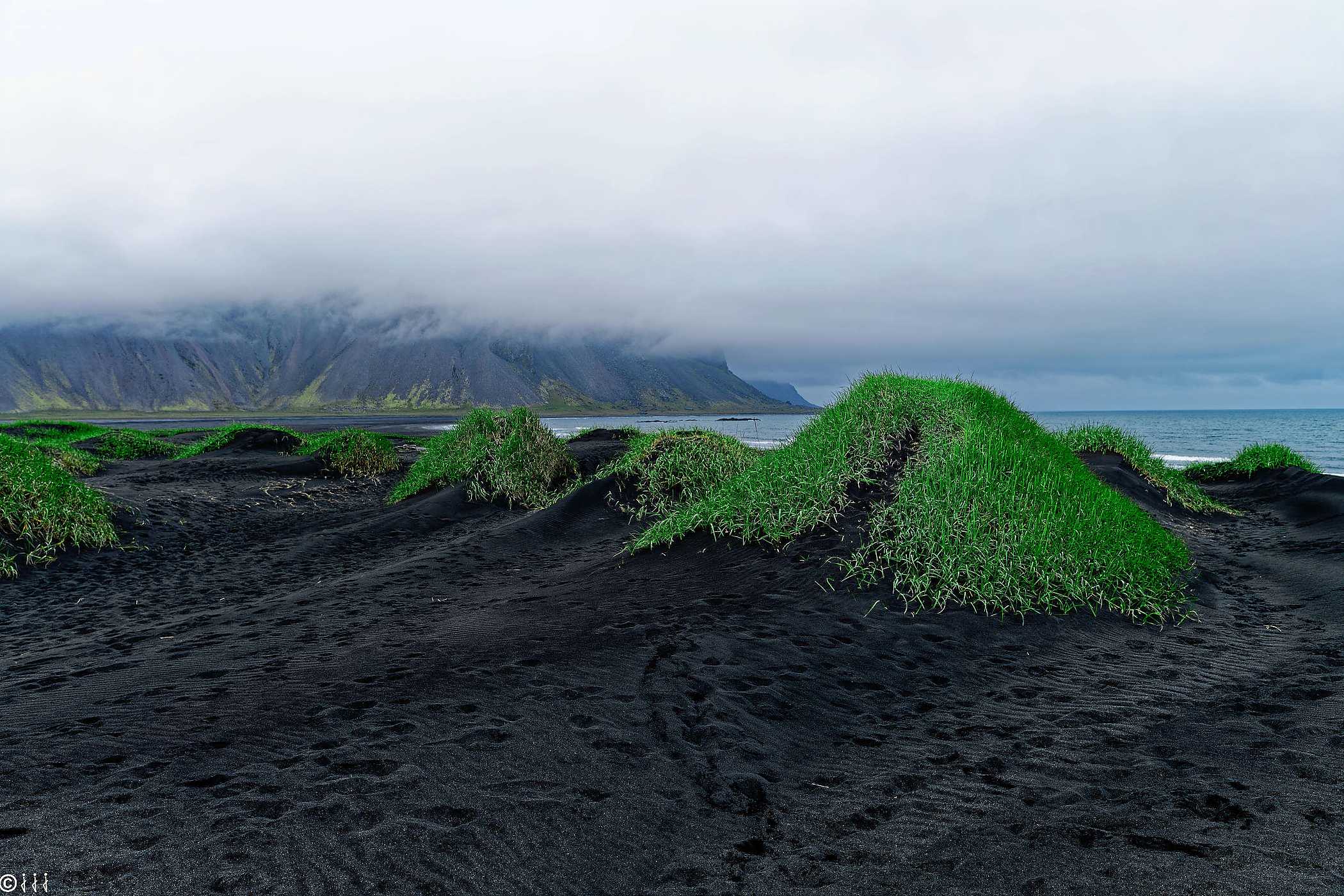 Plage de Stokksnes en Islande. Plage de Stokksnes en Islande.
