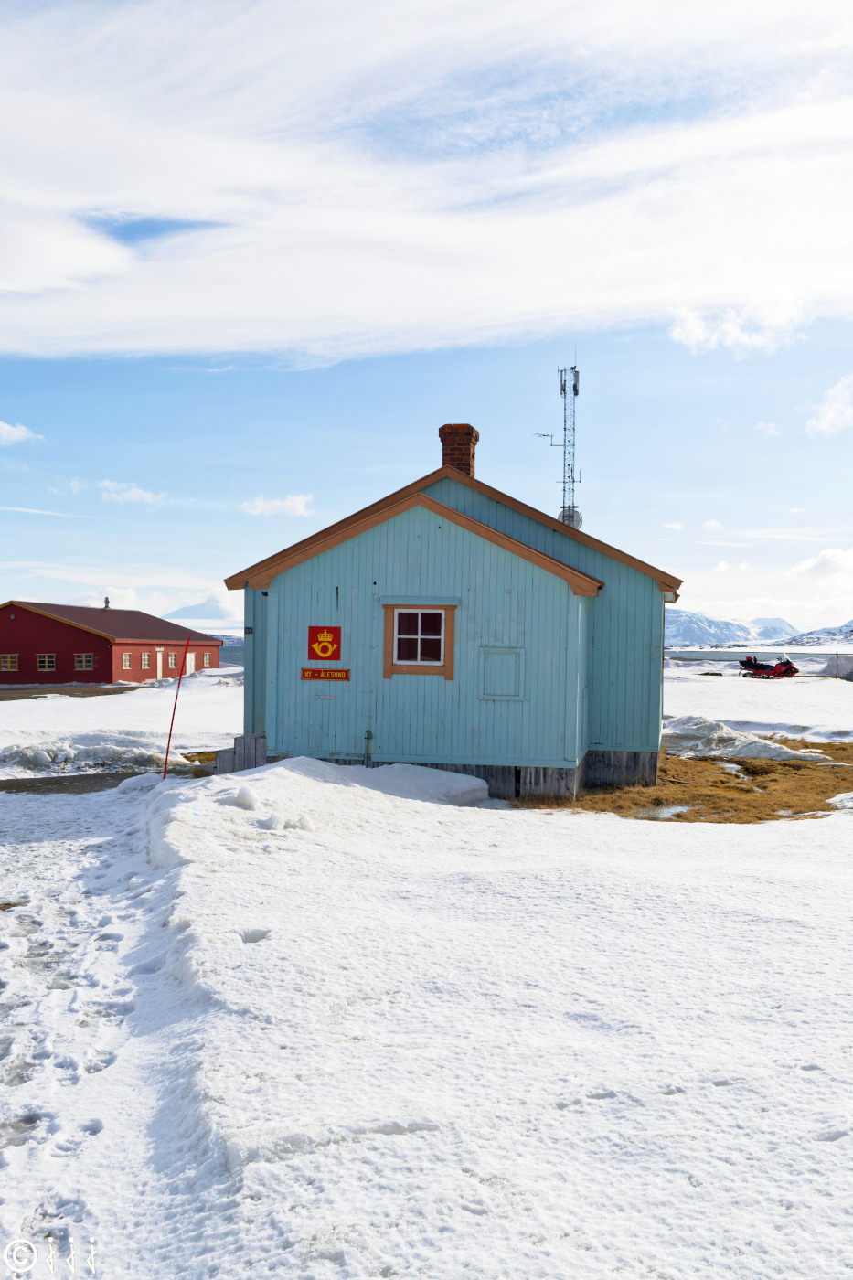 L'ancien bureau de poste de Ny-Ålesund.