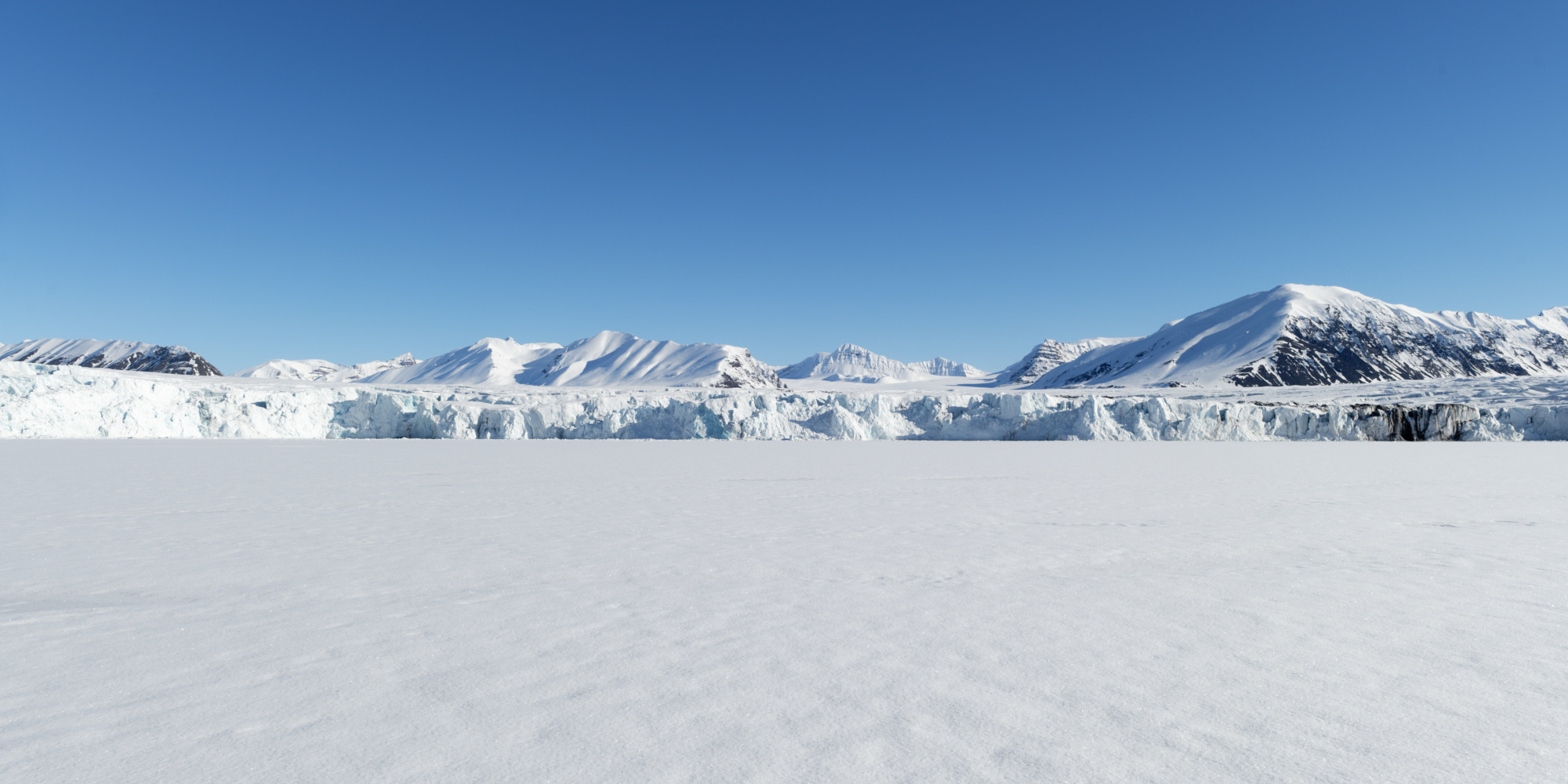 Glacier de Monaco au spitzberg.