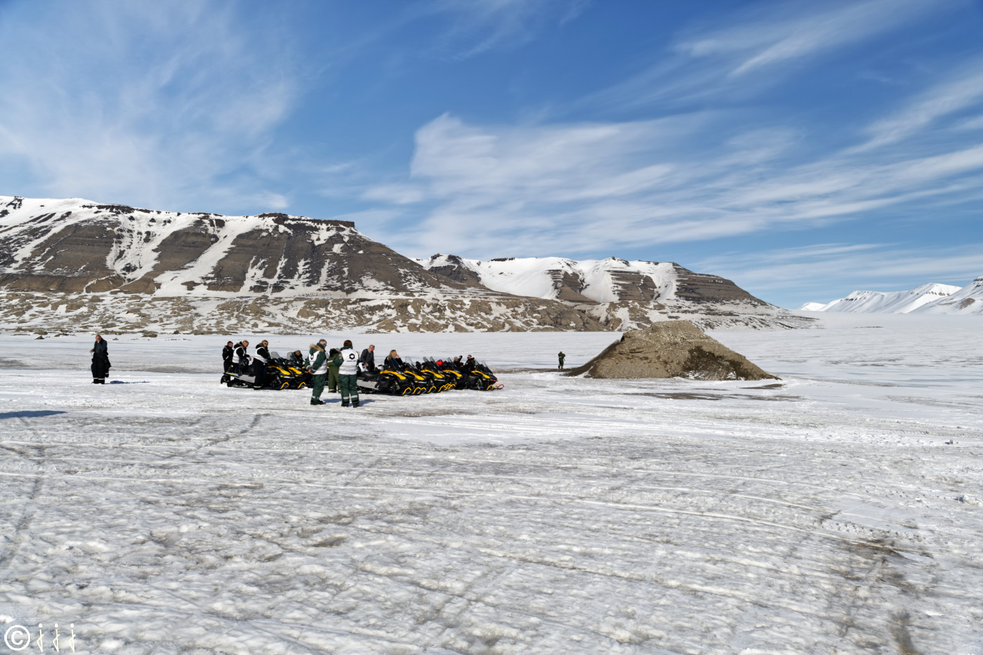 Motoneiges en Arctique.